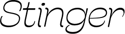 Stinger Wide Trial Thin Italic