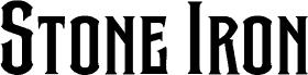 Stone Iron Semibold 字体