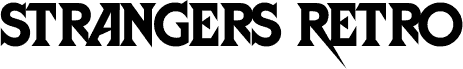 Preview of the StrangersRetro font