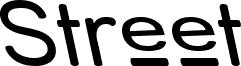 Street - Upper Reverse Italic