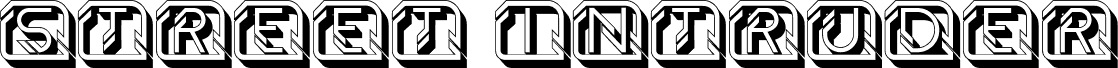 Street Intruder 3D Capitals Regular