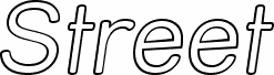 Street Outline Italic