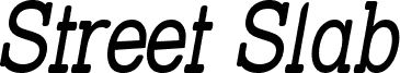 Street Slab - Narrow Italic