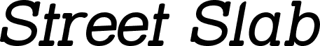 Street Slab Italic
