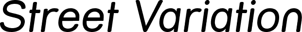 Street Variation Italic