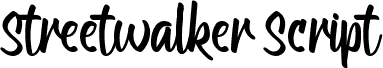 Streetwalker Script (FREE PERSOフォントのプレビュー