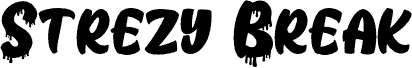 Anteprima del carattere Strezy Break Regular