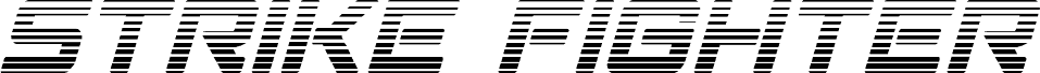 Strike Fighter Gradient Italic