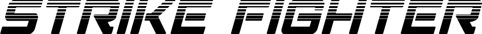 Strike Fighter HalftoneItalic