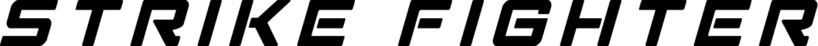 Strike Fighter Title Italic