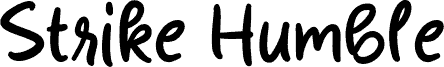 Strike Humble font