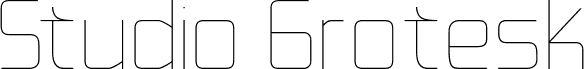 Studio Grotesk Thin
