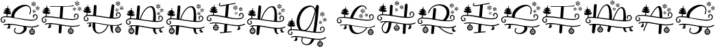 Stunning Christmas Monogram