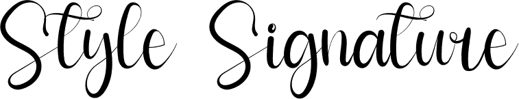 Style Signature font