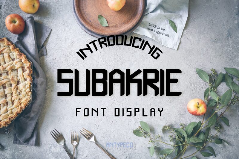 subakrie Шрифт