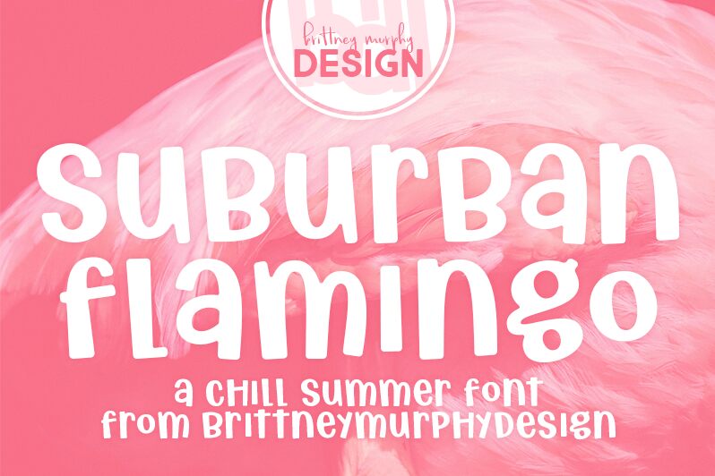 Suburban Flamingo Schriftart