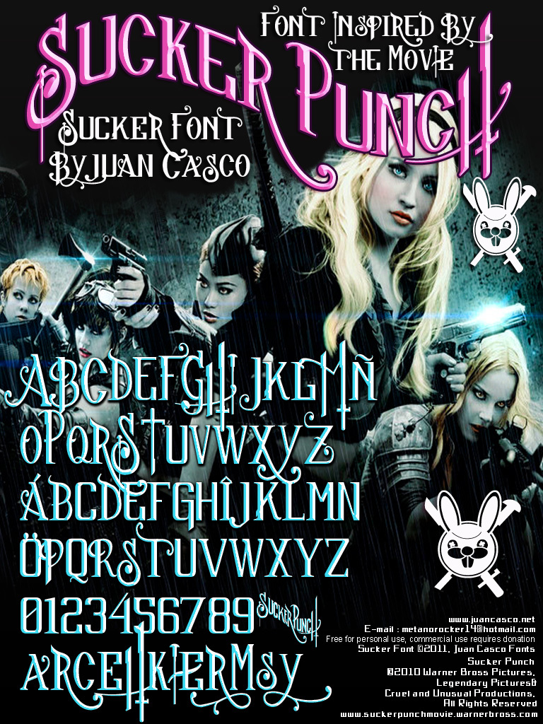 Sucker Font Czcionka