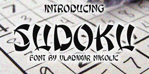 Sudoku Czcionka