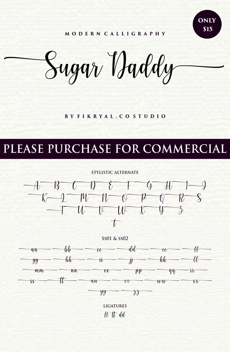 Sugar Daddy Czcionka