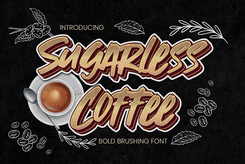 Sugarless Coffee Schriftart
