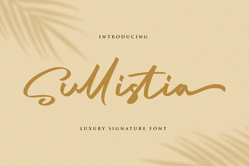 Sullistia Schriftart