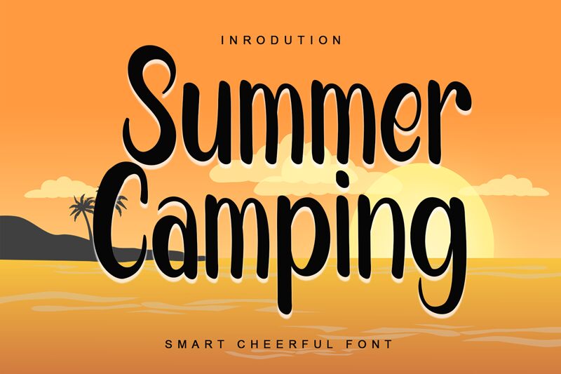 Summer Camping Шрифт