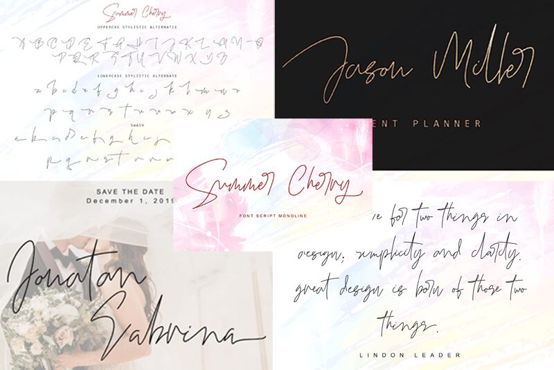 Summer Cherry الخط 