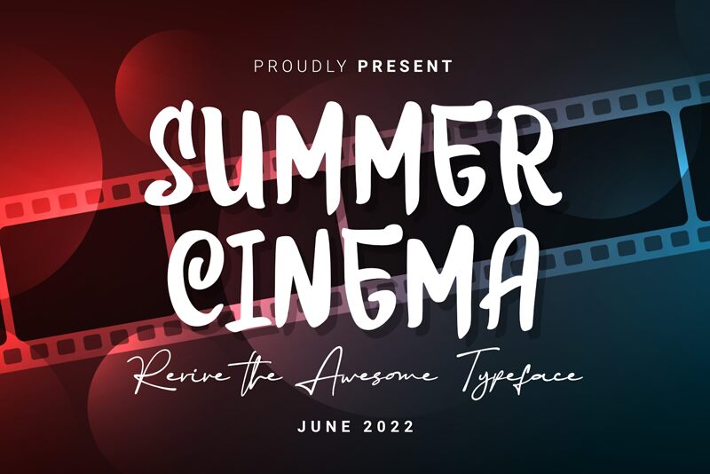 Summer Cinema Schriftart
