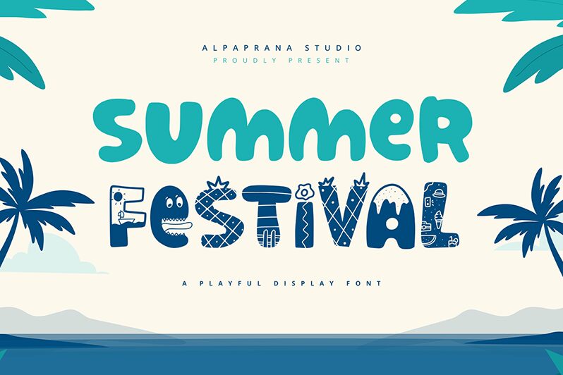 Summer Festival Schriftart