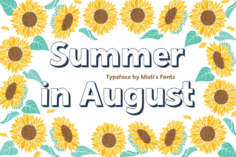 Summer in August Schriftart