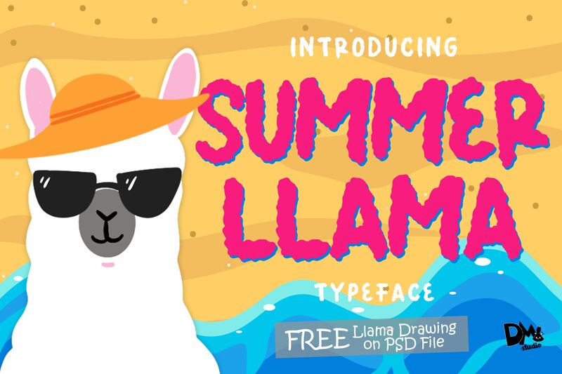 Summer Llama Druh písma