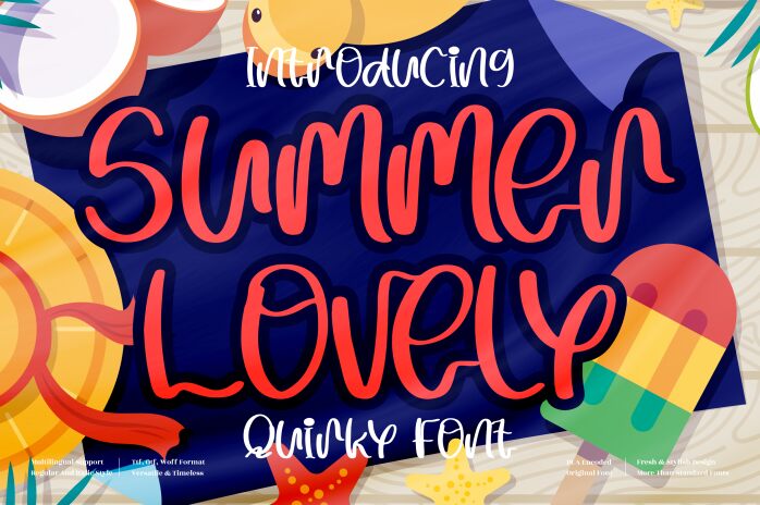 Summer Lovely Schriftart