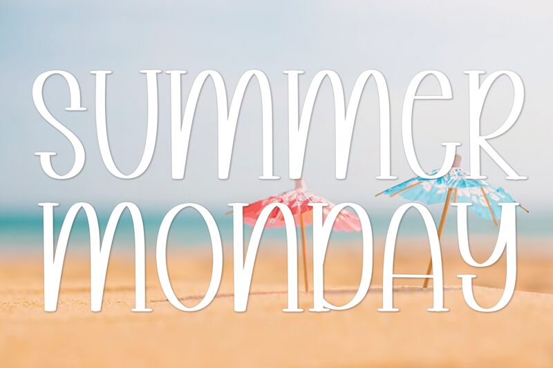 Summer Monday 字体