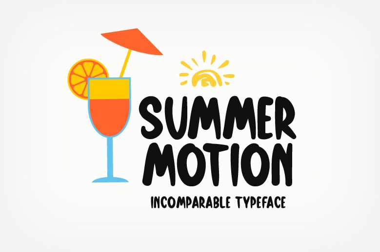 Summer Motion font