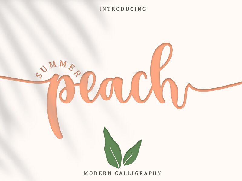 Summer Peach Schriftart
