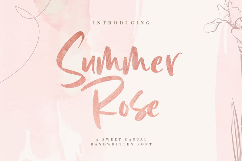 Summer Rose Schriftart