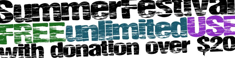 SummerFestival Schriftart