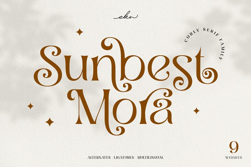 Sunbest Mora Schriftart