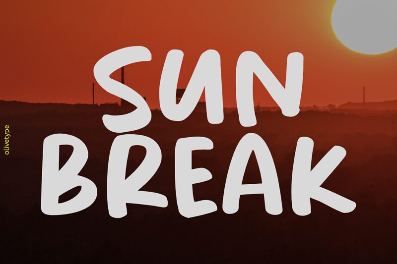 Sunbreak — Презентація шрифту