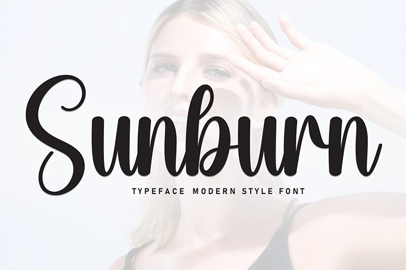 Sunburn Schriftart