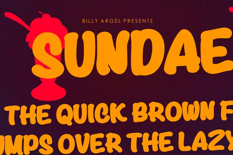 Sundae Hit Schriftart