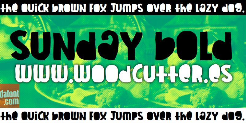 Sunday Bold 字体