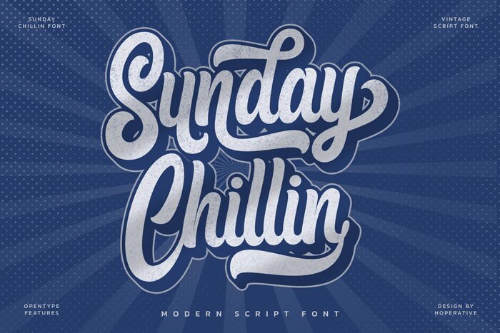 Sunday Chillin Schriftart