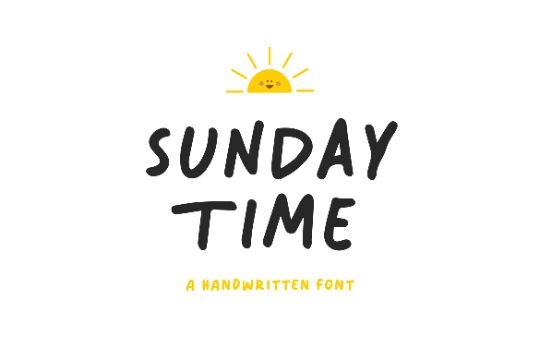 Sunday Time Schriftart