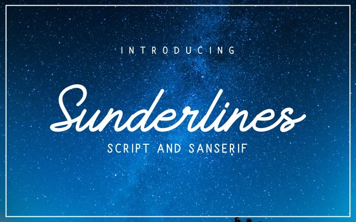 Sunderlines — Schriftpräsentation