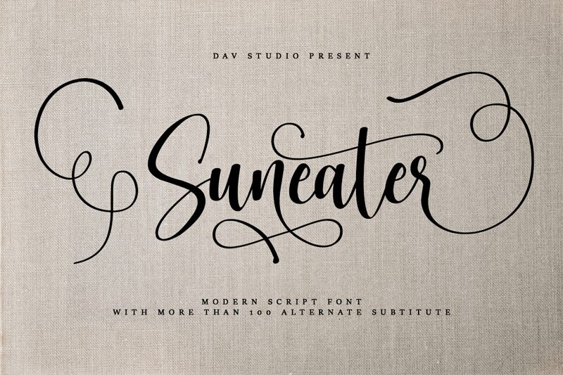 Suneater font | Fonts2u.com