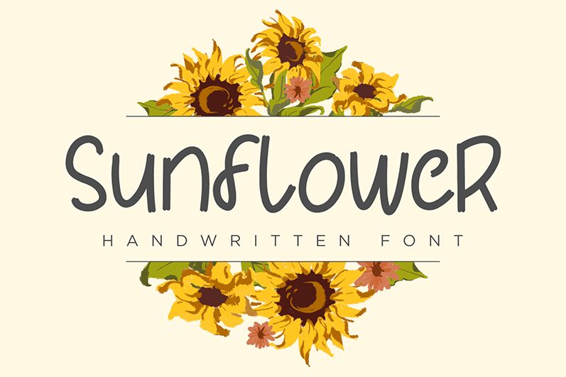 Sunflower Schriftart
