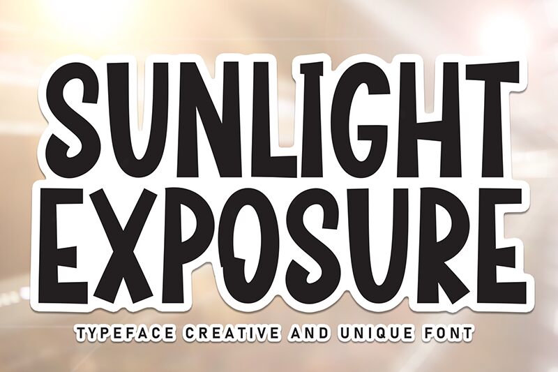 Sunlight  Exposure Schriftart