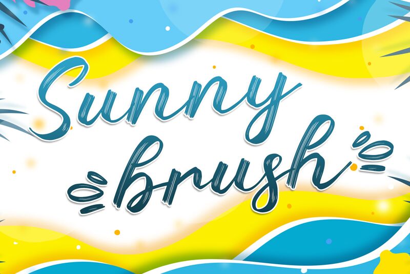 Sunny Brush Schriftart