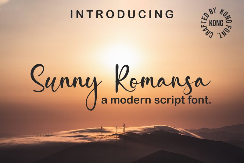 Sunny Rommansa Schriftart